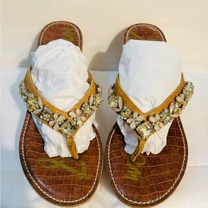 Embellished Tan Sandals